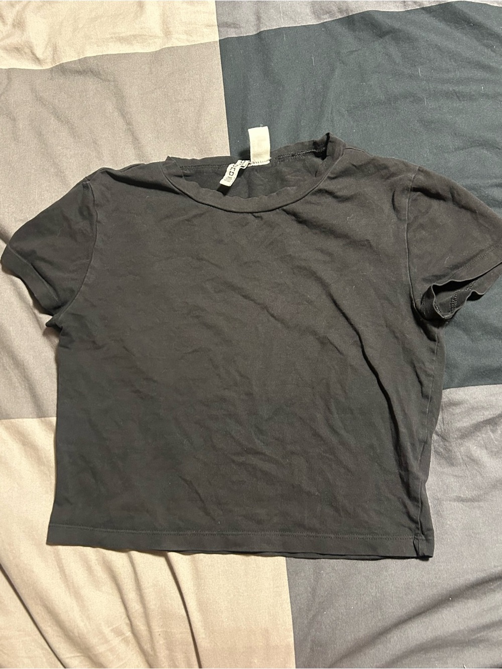 Women's H&M black crop top T shirt